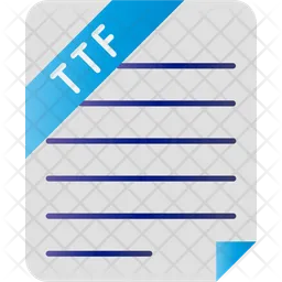 Truetype Font File  Icon
