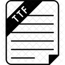 Truetype font file  Icône