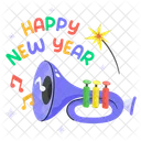 Trumpet New Year 2024 Icon
