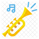 Trumpet Horn Music Icon