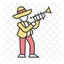 Trumpet Latin Musician Icon
