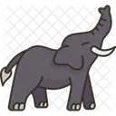 Trumpeting Elephant Wildlife Icon