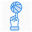 Truque De Bola Giratoria Bola Basquete Icon