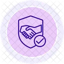 Trustworthy Partnership Line Icon Icon