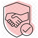 Trustworthy Partnership Color Shadow Thinline Icon アイコン