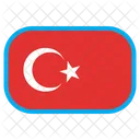 Turkei Land Flagge Icon