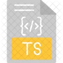 Ts File Ts Ts File Format Icône
