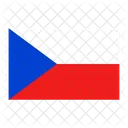 Tschechische Republik Flagge Land Symbol