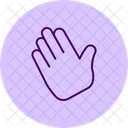 Tschüss Hand  Symbol