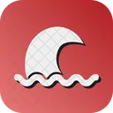Tsunami Disaster Wave Icon