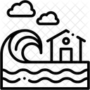 Tsunami Desastre Clima Ícone