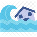 Tsunami Disaster Earthquake Icon