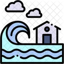 Tsunami Disaster Weather Icon