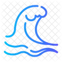 Tsunami Water Wave Icon