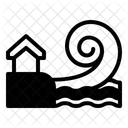 Tsunami Wave Flood Icon