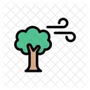 Tree Waves Disaster Icon