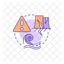 Tsunami Seguridad Radiacion Icon