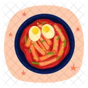 Tteokbokki Reiskuchen Tteokbokki Reiskuchen Symbol