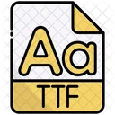 Ttf File Extension File Format Icon