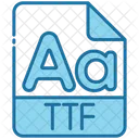 Ttf File Extension File Format Icon