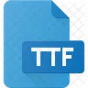 True File Ttf Icon