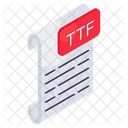 Ttf File File Format Filetype Icon