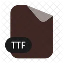 Ttf - fonte truetype  Ícone