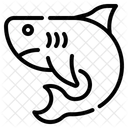 Tubarão peixe animal predador aquático Ícone