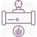 Tuberia De Gas Petroleo Industria Icono