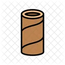 Tubo Carton Embalaje Icono