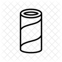 Tubo Carton Embalaje Icono