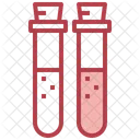 Tubo De Ensayo Analisis De Sangre Prueba De Ciencias Icono