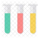 Tubos de ensayo de ciencia  Icono