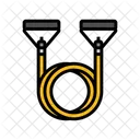 Resistencia Tubos Fitness Ícone