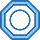 Tuerca Forma Carpinteria Icono