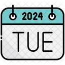 Tuesday Calendar 2024 Icon