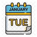 Tuesday Time And Date Calendar Date Icon