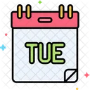 Tuesday Month Calendar Icon