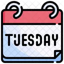 Tuesday Calendar Schedule Date Icon