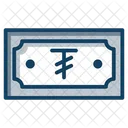 Tugrik Currency Paper Money Banknote Icon