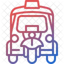 Tuk Tuk Rickshaw Transportation Icon