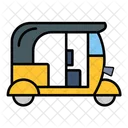 Transport Rickshaw Vehicle Icon