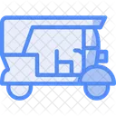Tuktuk Transport Pousse Pousse Icône