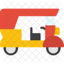 Tuktuk Transport Pousse Pousse Icône