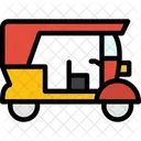 Tuktuk Transport Pousse Pousse Icône