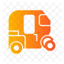 Tuk Tuk Asian Taxi Icon