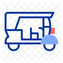 Tuktuk Transport Rickshaw Icon