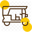 Tuktuk Transport Rickshaw Icon