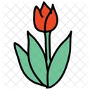 Tulip Flower Leaf Icon
