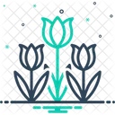 Tulip Spring Blooming Bunch Icon